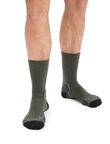 Loden / Black Icebreaker Merino Hike+ Medium Crew Men's Socks | AU 1024YXFU